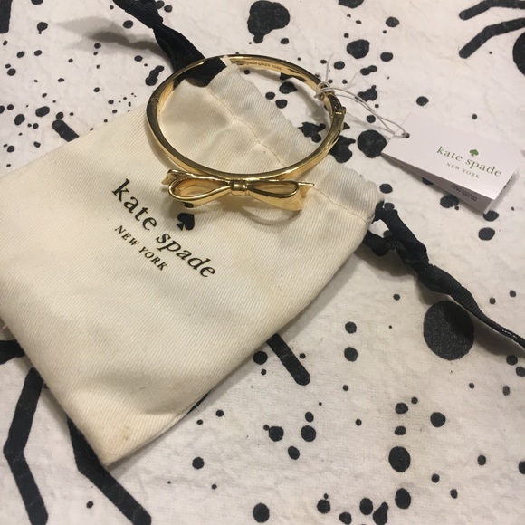 kate spade Jewelry - Kate spade bow bangle with dustbag